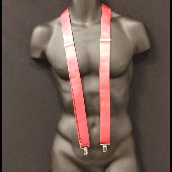 MEN'S LARR BRIO WATERMELON VEST &  SUSPENDERS - Picture 6 of 12